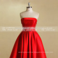 Rotes Hochzeitskleid sleeveles Soem-Fleck-Brautkleid